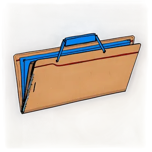 File Folder With Elastic Band PNG 06132024