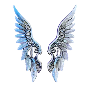 Filigree Angel Wings PNG 67