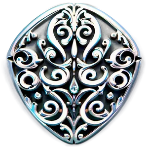 Filigree Diamond Shape PNG 06212024