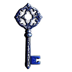Filigree Key Outline PNG 06212024