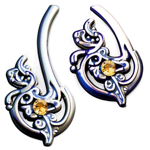 Filigree Nose Stud Artwork PNG 24