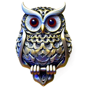 Filigree Owl Image PNG Qfl