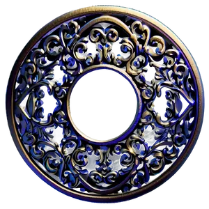 Filigree Swirl Accent PNG 06212024