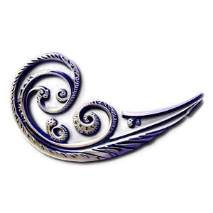 Filigree Swirl Accent PNG Htf60 PNG