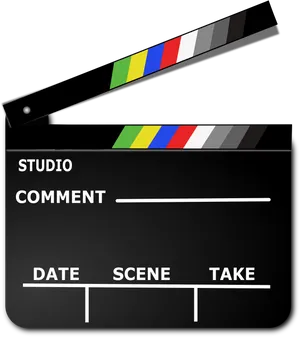 Film Production Clapperboard Vector PNG image