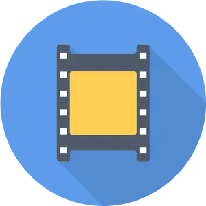 Film Reel Icon Graphic
