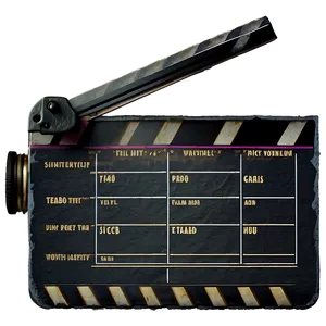 Film Slate For Camera Department PNG Ayn72 PNG