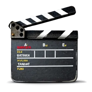 Film Slate For Camera Department PNG Xdn20 PNG