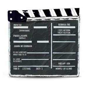 Film Slate For Directors PNG Ssn