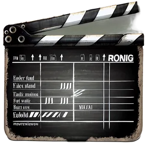 Film Slate For Editing PNG Rse
