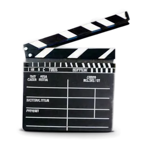 Film Slate For International Cinema PNG 06262024