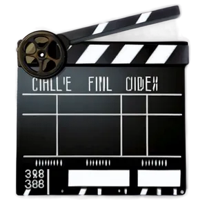 Film Slate For International Cinema PNG 06262024