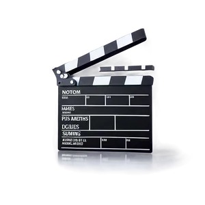Film Slate For Post-production PNG 30