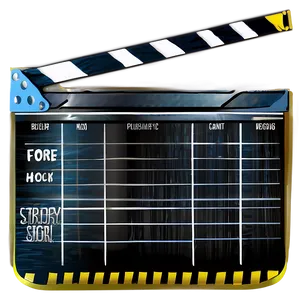 Film Slate For Production Design PNG Ajy58 PNG