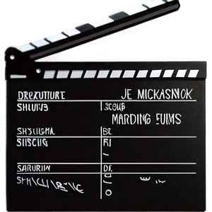 Film Slate For Scene Marking PNG Blf65 PNG