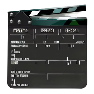 Film Slate For Script Supervisors PNG Rbm PNG