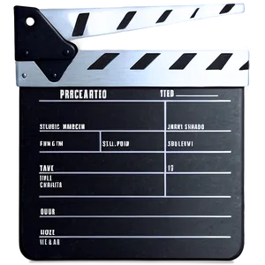 Film Slate For Workshop PNG Oqo