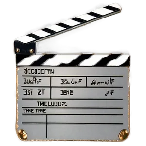 Film Slate With Clapboard Png 70 PNG image