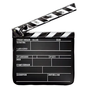 Film Slate With Clapboard Png All PNG image