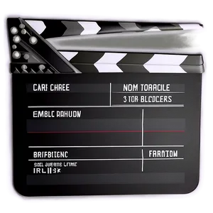 Film Slate With Magnetic Clapper PNG 49 PNG