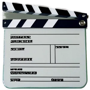 Film Slate With Magnetic Clapper PNG Bqh PNG