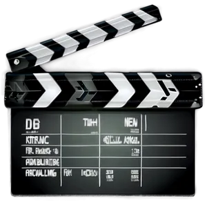Film Slate With Roll And Scene PNG 06262024 PNG