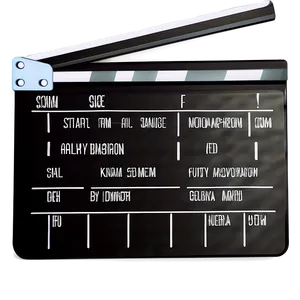 Film Slate With Roll And Scene PNG Ttu49 PNG