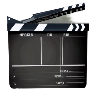 Film Slate With Script PNG 06262024