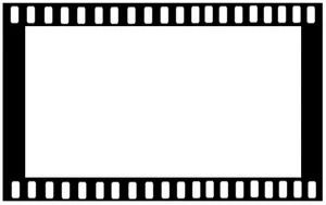 Film Strip Frame Blackand White PNG image