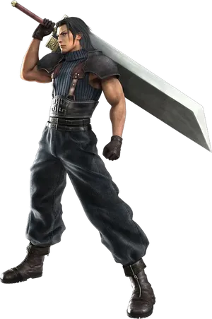 Final Fantasy Character With Sword PNG