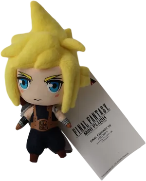 Final Fantasy V I I Cloud Plush Toy PNG