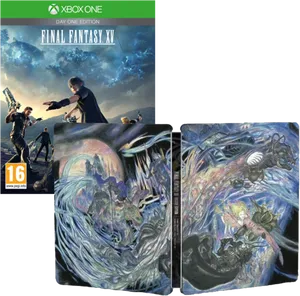 Final Fantasy X V Game Cover Art PNG image