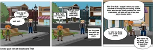 Financial Advice Comic Strip PNG