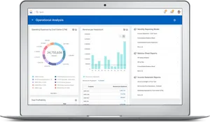 Financial Analysis Software Screen PNG image