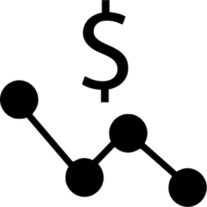 Financial Growth Chart With Dollar Sign PNG image