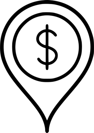 Financial Location Pin Icon