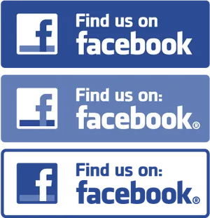 Find Us On Facebook Badges PNG image