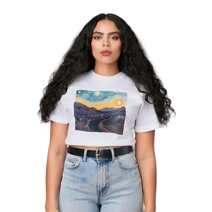 Fine Art Masterpiece Graphic Tee PNG Rbn96 PNG