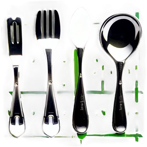Fine Dining Utensils Set PNG Kqg24 PNG