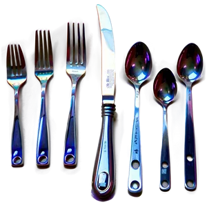 Fine Dining Utensils Set PNG Ngt PNG