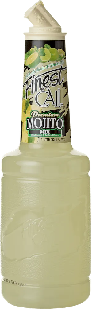 Finest Call Premium Mojito Mix Bottle PNG image