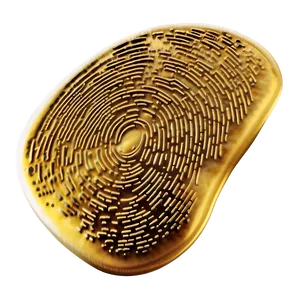 Fingerprint In Golden Color Png Qqf39 PNG image