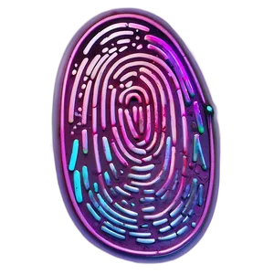 Fingerprint In Neon Lights Png 36 PNG image