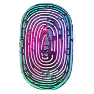 Fingerprint In Neon Lights Png 68 PNG image