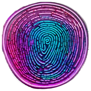 Fingerprint In Neon Lights Png Ovw PNG image