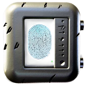 Fingerprint Lock Interface Png Prh5 PNG image