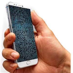 Fingerprint On Smartphone Screen Png 27 PNG image