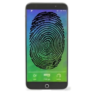 Fingerprint On Smartphone Screen Png Rls PNG image