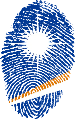 Fingerprint Sunrise Graphic PNG image