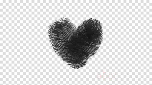 Fingerprint Texture Heart Transparent Background.png PNG image